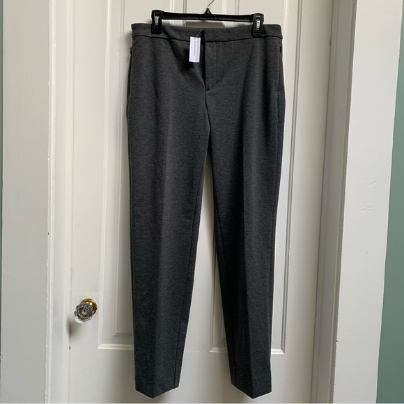 BANANA REPUBLIC GRAY STRETCH TROUSERS WITH ZIP POCKETS NEW W/ TAGS SIZE 10 LONG - Picture 8 of 8